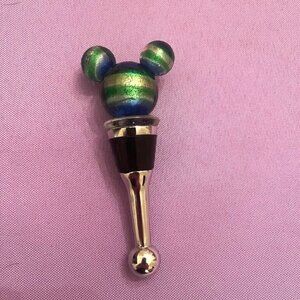 Disney Parks Mickey Mouse Icon Head Glass Bottle Stopper